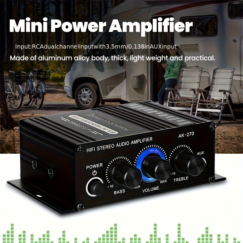 Home Cinema Amplifier - AK-270 HIFI Amplifier Channel 2.0 Stereo