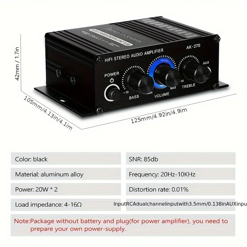 AK-270 HIFI Amplifier Channel  - огляд і ціна Home Cinema Amplifier