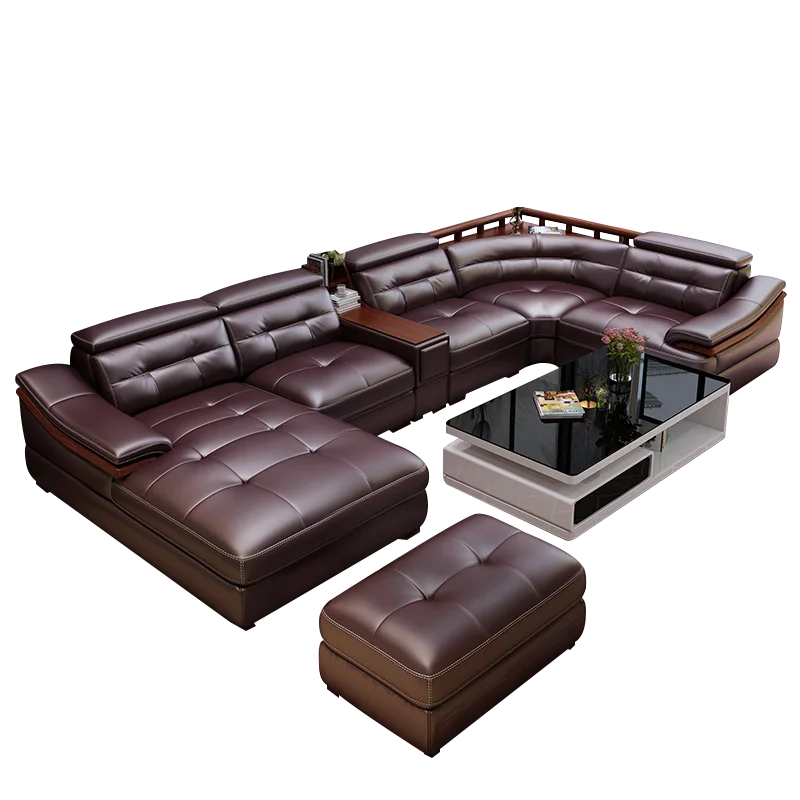 Premium leather sofa U-shaped  - огляд і ціна Home Cinema Sofa