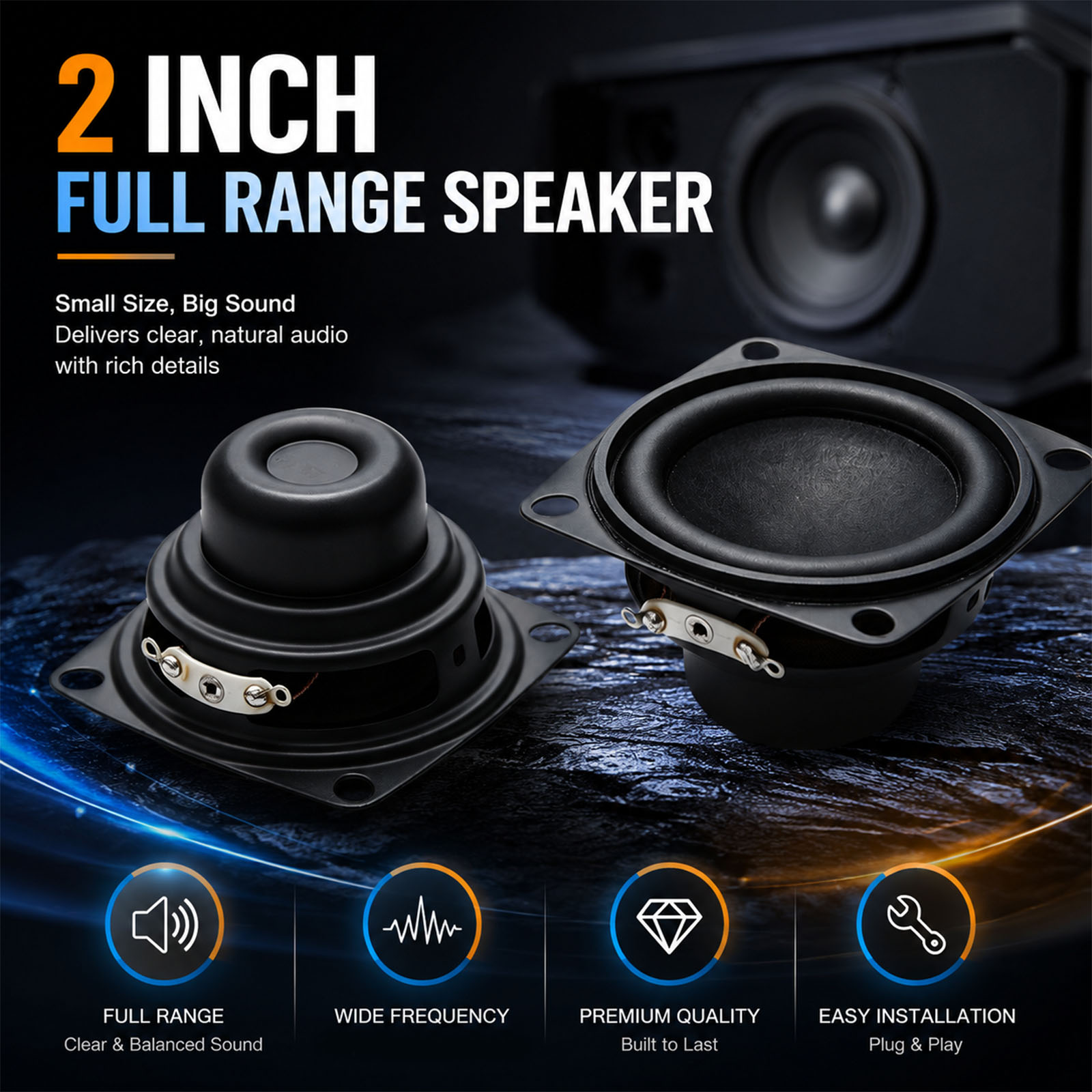 2Pcs 2 Inch Mini Audio Portabl - огляд і ціна Home Cinema Jbl