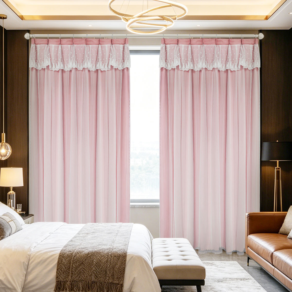 2Pcs Double‑Layer Curtains Fre - огляд і ціна Blackout Curtain Thick