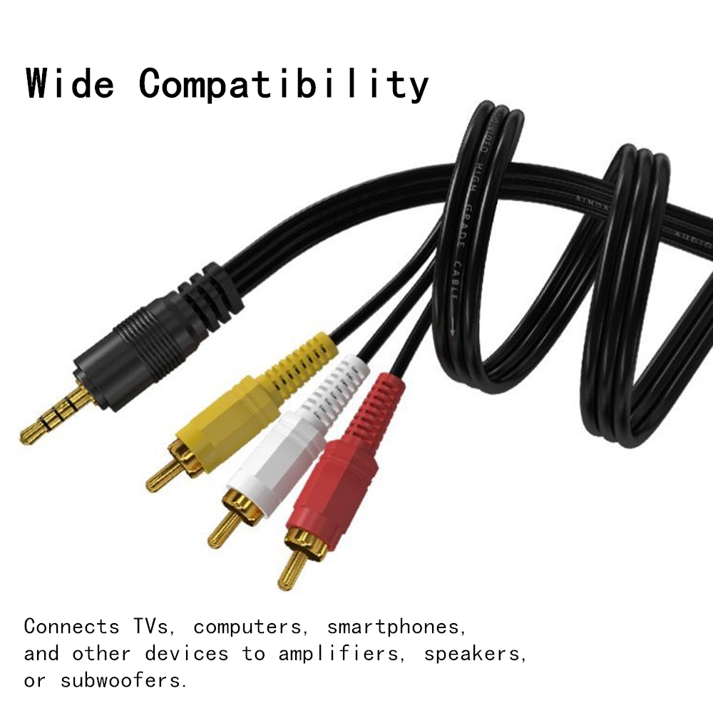 3.5mm to 3 RCA Audio Video Cab - огляд і ціна Home Cinema Amplifier