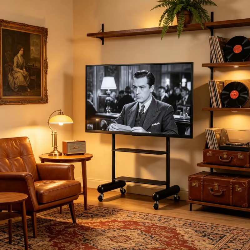 Mobile TV Stand for Small Apar - огляд і ціна Home Cinema In Small Room