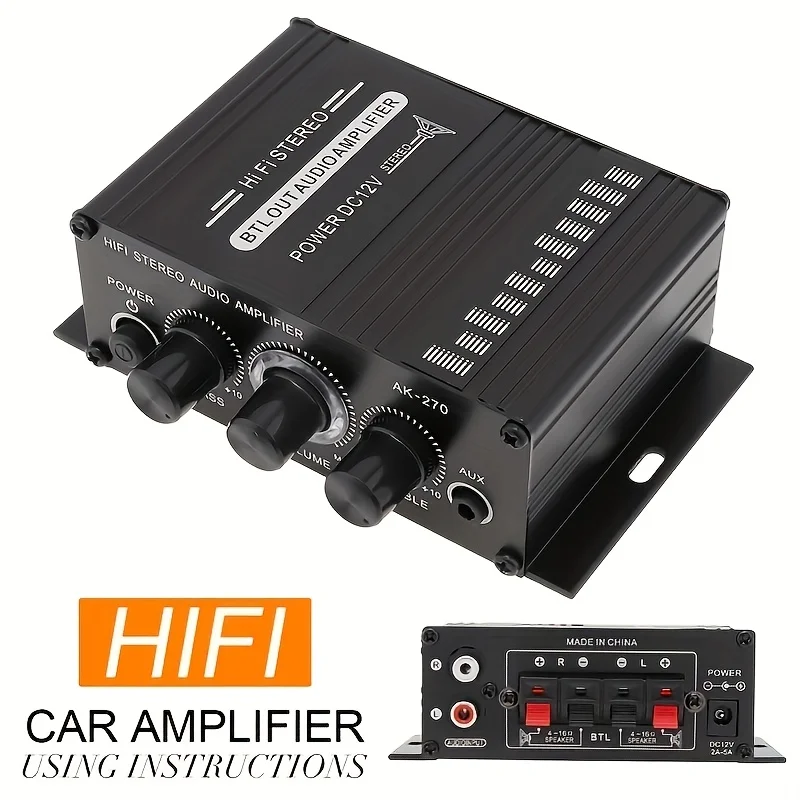 AK-270 400W Mini Power Amplifi - огляд і ціна Home Cinema Amplifier