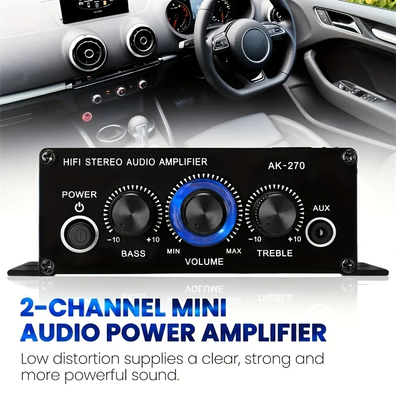 AK-270 400W Mini Power Amplifi - огляд і ціна Home Cinema Amplifier