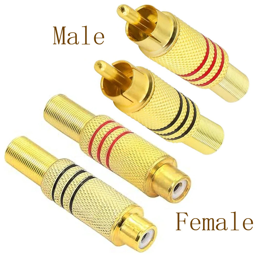 4PCS RCA Plug Gold Plated Sold - огляд і ціна Home Cinema Amplifier