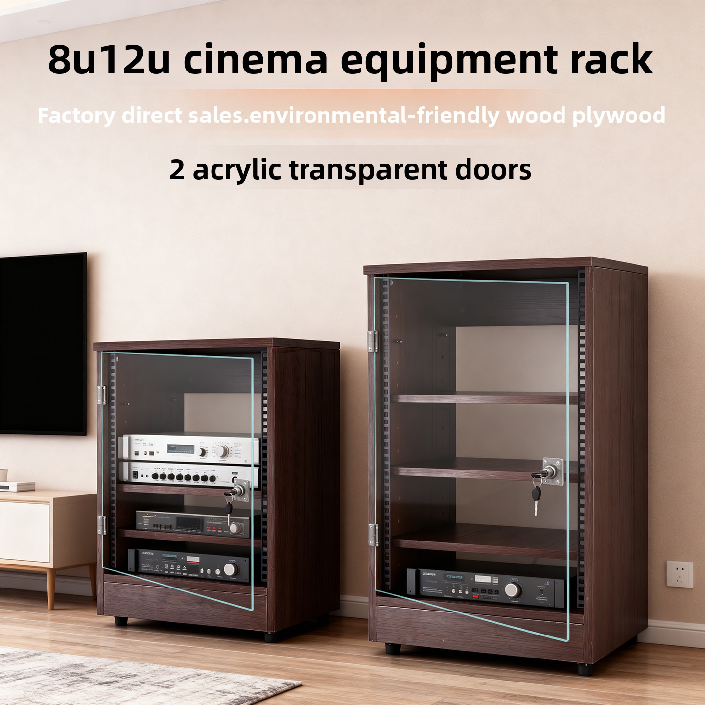 Front transparent door 8U - 16 - огляд і ціна Home Cinema Amplifier